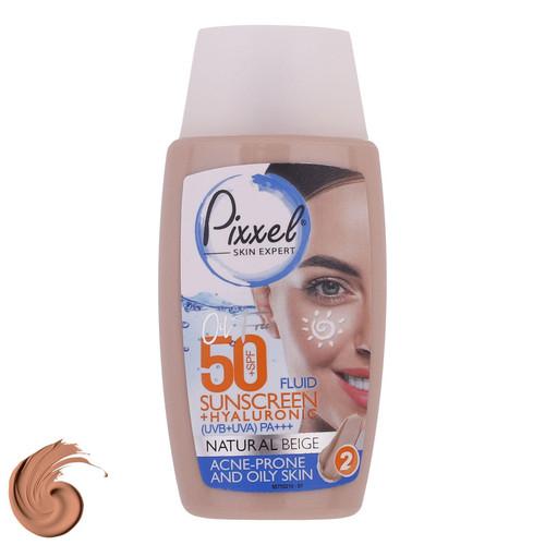 کرم ضدآفتاب پیکسل مدل Natural BEIGE، حجم 50 میلیلیتر