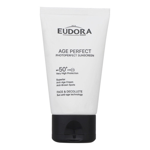 کرم ضد آفتاب بدون رنگ ادورامکس SPF 50 مدل Age Perfect مناسب انواع پوست حجم 40 میلیلیتر