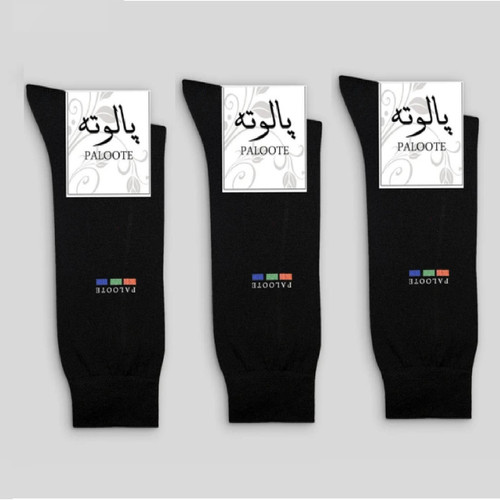 جوراب ساق بلند مردانه پالوته مدل PM-WIN444 مجموعه 3 عددی