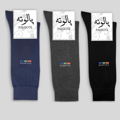 جوراب ساق بلند مردانه پالوته مدل PM-WIN123 مجموعه 3 عددی