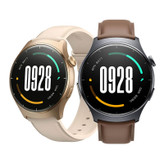 ساعت هوشمند میبرو مدل Watch Lite 3 مناسب برای ورزش، روزمره، رسمی، دارای قابلیتهای صفحه نمایش رنگی و لمسی، قابلیت مکالمه از طریق بلوتوث، بند چرم، فرم صفحه دایره