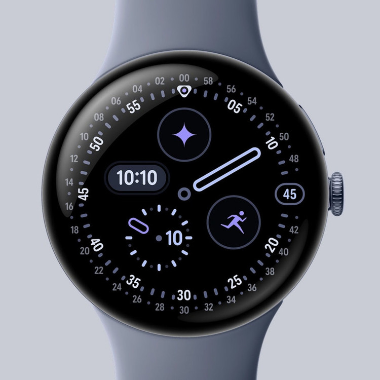 ساعت هوشمند 41 میلیمتری گوگل مدل Pixel Watch 4 با بند سیلیکونی