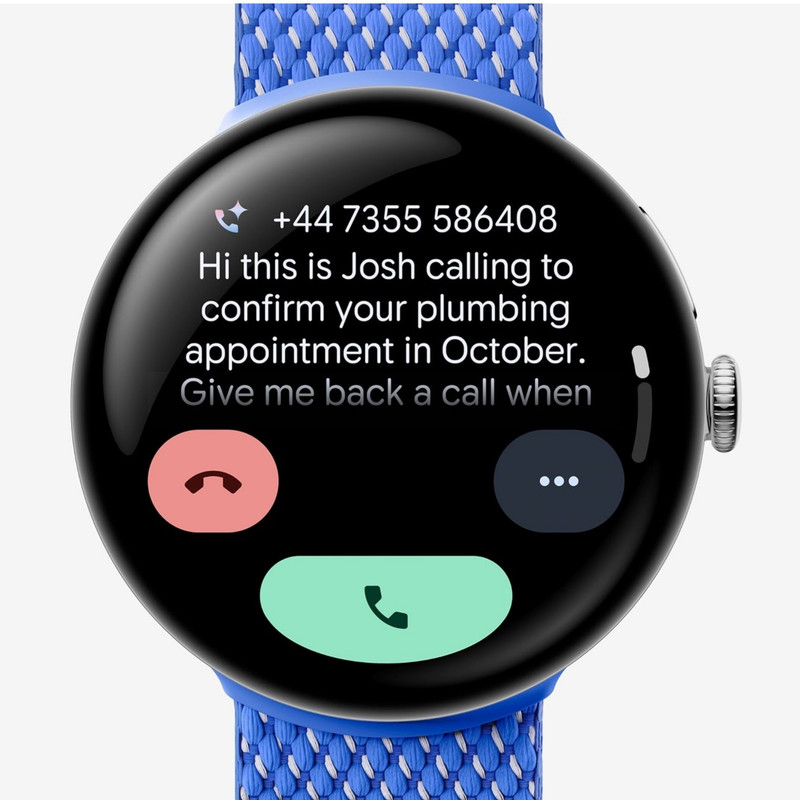 ساعت هوشمند 41 میلیمتری گوگل مدل Pixel Watch 4 با بند سیلیکونی