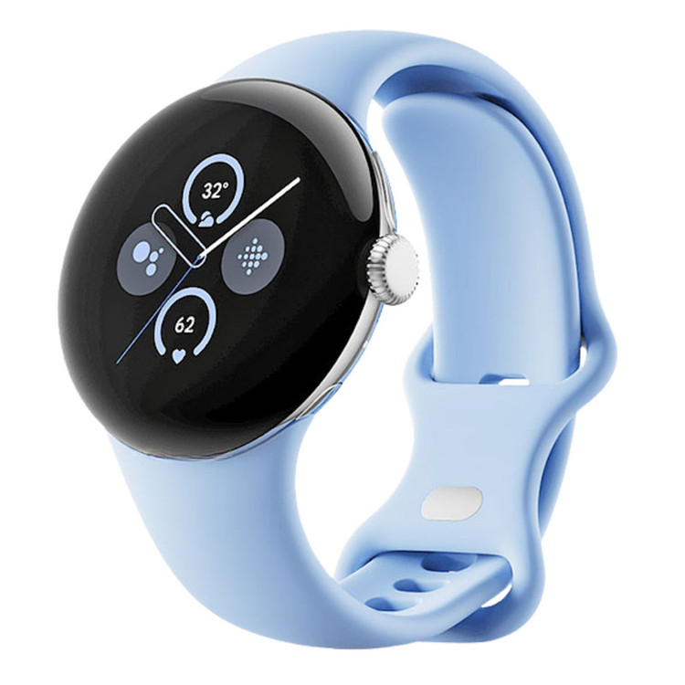 ساعت هوشمند 41 میلیمتری گوگل مدل Pixel Watch 2 با بند سیلیکونی