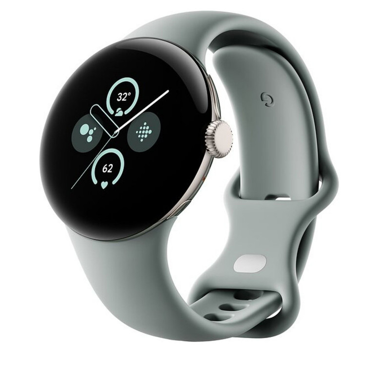 ساعت هوشمند 41 میلیمتری گوگل مدل Pixel Watch 2 با بند سیلیکونی