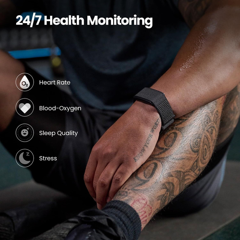 مچ بند هوشمند امیزفیت مدل Helio Strap با بند نایلونی