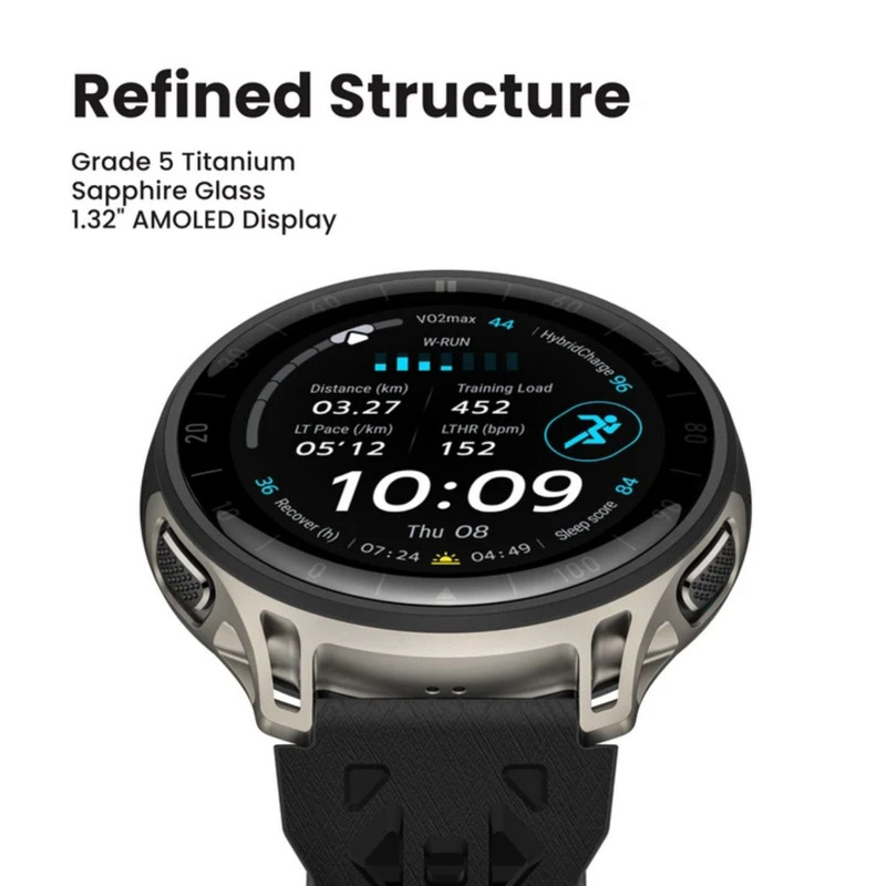 ساعت هوشمند 48 میلیمتری امیزفیت مدل Cheetah 2 Pro با بند سیلیکونی