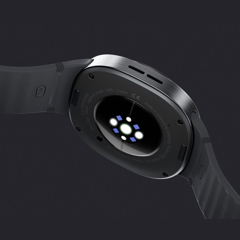 ساعت هوشمند 40 میلیمتری سامسونگ مدل Galaxy Watch 8 با بند پلاستیکی
