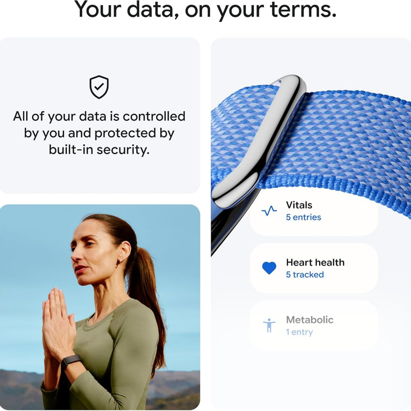 مچ بند هوشمند گوگل مدل Fitbit Air با بند پارچهای