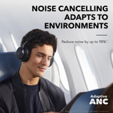 هدفون بیسیم انکر مدل Space One با نویز کنسلینگ فعال (ANC)، درگاه شارژ USB Type-C، مقاوم در برابر رطوبت و عرق
