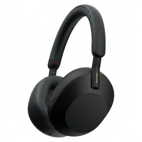 هدفون بیسیم سونی مدل WH-1000XM5 با نویز کنسلینگ فعال (ANC)، درگاه شارژ USB Type-C، دارای 4 میکروفون با فناوری Beamforming، پشتیبانی از دستیار صوتی، قابلیت اتصال همزمان به دو دستگاه