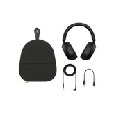 هدفون بیسیم سونی مدل WH-1000XM5 با نویز کنسلینگ فعال (ANC)، درگاه شارژ USB Type-C، دارای 4 میکروفون با فناوری Beamforming، پشتیبانی از دستیار صوتی، قابلیت اتصال همزمان به دو دستگاه