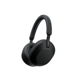 هدفون بیسیم سونی مدل WH-1000XM5 با نویز کنسلینگ فعال (ANC)، درگاه شارژ USB Type-C، دارای 4 میکروفون با فناوری Beamforming، پشتیبانی از دستیار صوتی، قابلیت اتصال همزمان به دو دستگاه