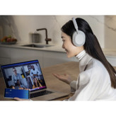 هدفون بیسیم سونی مدل WH-1000XM5 با نویز کنسلینگ فعال (ANC)، درگاه شارژ USB Type-C، دارای 4 میکروفون با فناوری Beamforming، پشتیبانی از دستیار صوتی، قابلیت اتصال همزمان به دو دستگاه