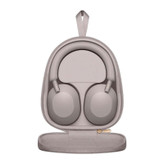 هدفون بیسیم سونی مدل WH-1000XM5 با نویز کنسلینگ فعال (ANC)، درگاه شارژ USB Type-C، دارای 4 میکروفون با فناوری Beamforming، پشتیبانی از دستیار صوتی، قابلیت اتصال همزمان به دو دستگاه