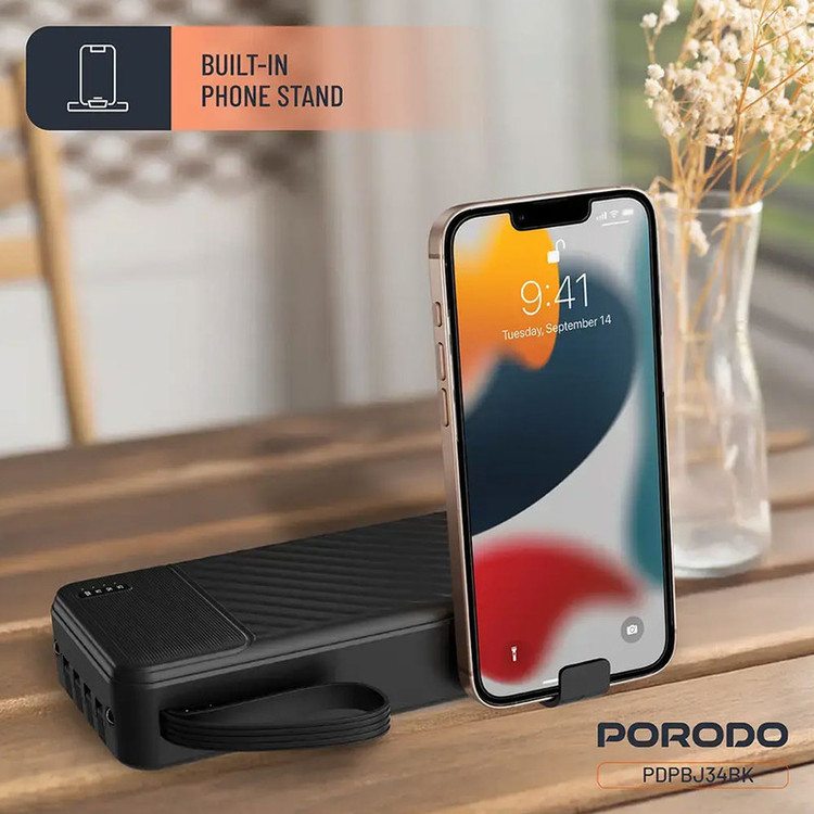 پاوربانک 10.5 وات پرودو مدل Piano PDPBJ34BK ظرفیت 20000 میلیآمپرساعت