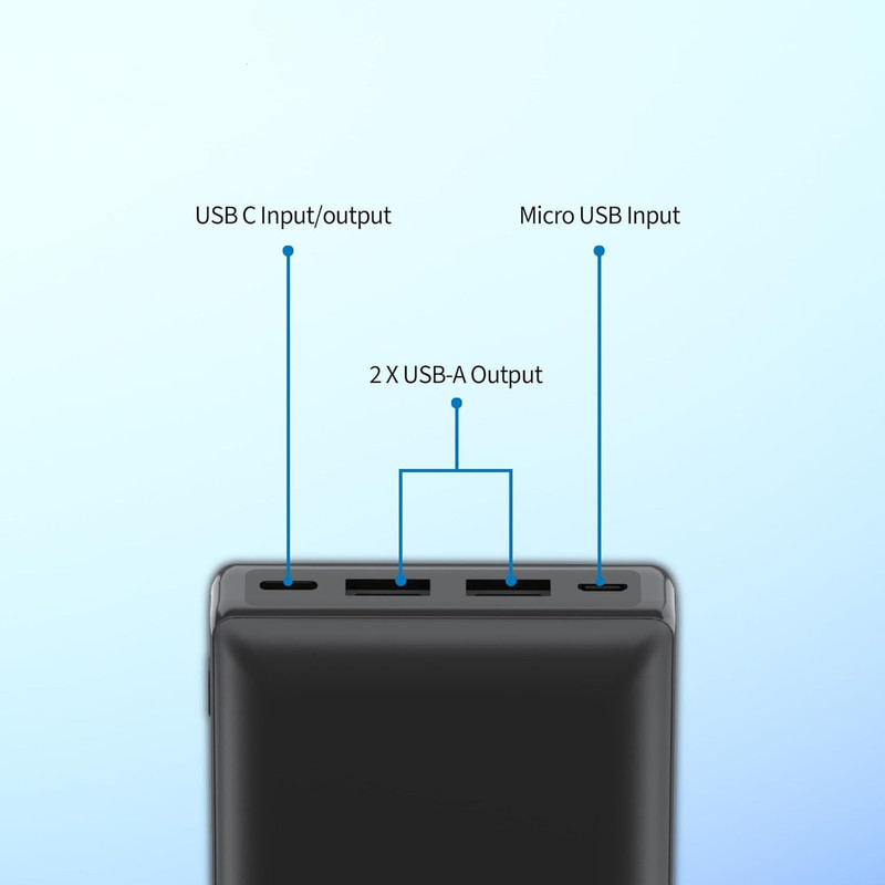 پاوربانک فیلیپس مدل DLP7721C ظرفیت 20000 میلی آمپر ساعت