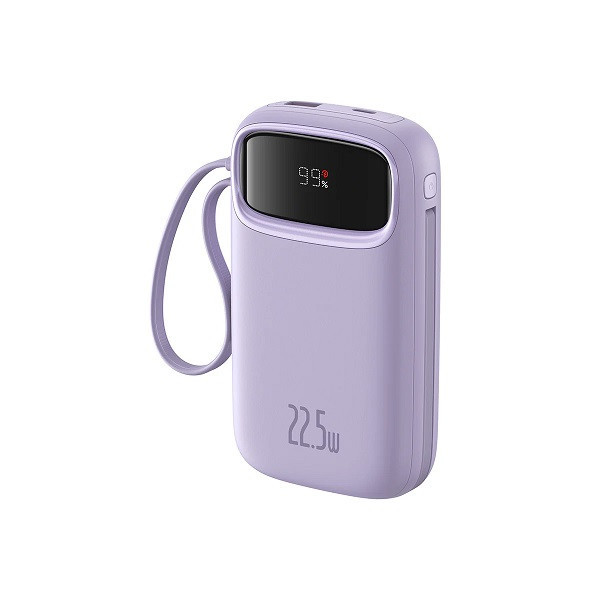 پاوربانک 22.5 وات بیسوس مدل 22.5W QPow2 Dual Cable ظرفیت 10000 میلی آمپر ساعت
