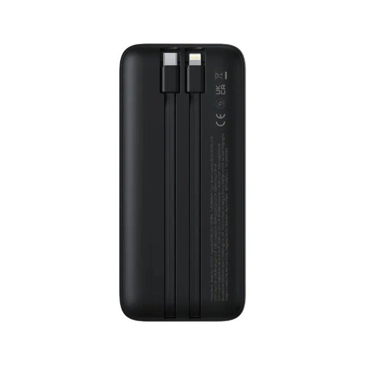 پاوربانک 22 وات بیسوس مدل LIPOW Dual ظرفیت 20000 میلیآمپرساعت به همراه کابل USB-C و لایتنینگ