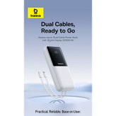 پاوربانک 22 وات بیسوس مدل LIPOW Dual ظرفیت 20000 میلیآمپرساعت به همراه کابل USB-C و لایتنینگ