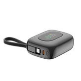 پاوربانک 22.5 وات بودی مدل PB823B ظرفیت 10000 میلیآمپرساعت به همراه 2 کابل USB-C و lightning