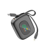 پاوربانک 22.5 وات بودی مدل PB823B ظرفیت 10000 میلیآمپرساعت به همراه 2 کابل USB-C و lightning