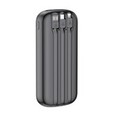 پاوربانک 22.5 وات بودی مدل PB083B1 ظرفیت 10000 میلیآمپرساعت به همراه سه کابل USB-A، USB-C و لایتنینگ