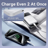 پاوربانک بیسیم 20 وات ونشن مدل FHSL0 ظرفیت 5000 میلیآمپرساعت به همراه کابل تبدیل USB-A به USB-C