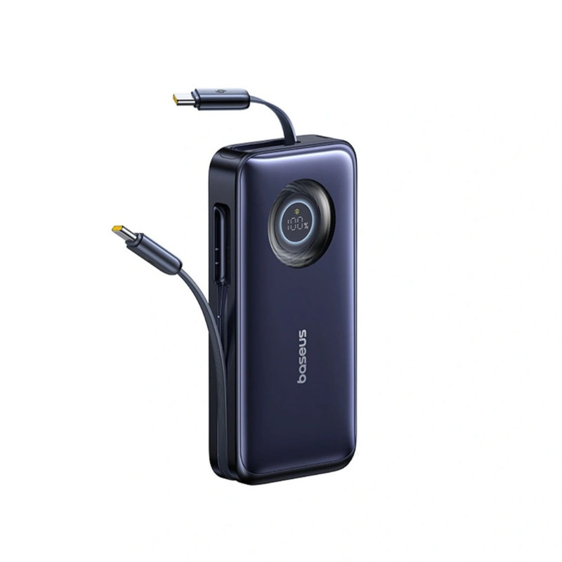 پاوربانک 100 وات بیسوس مدل EnerCore CR11 ظرفیت 20000 میلی‌آمپرساعت به همراه دو عدد کابل USB-C