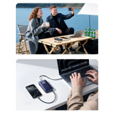 پاوربانک 100 وات بیسوس مدل EnerCore CR11 ظرفیت 20000 میلیآمپرساعت به همراه دو عدد کابل USB-C